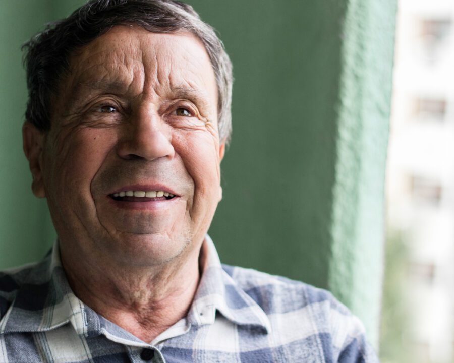 Portrait of a smiling senior man