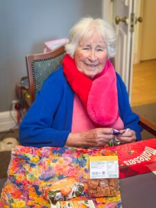 Betty smiling on her Birthday.