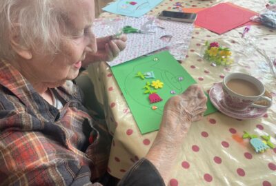 Little-Bramingham-Farm-Resident-Jean-Houghton-getting-Tea-Crafty