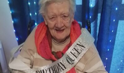 Resident-at-Orford-House-Having-A-Pamper-on-her-89th-Birthday-