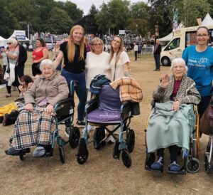 Residents and care team