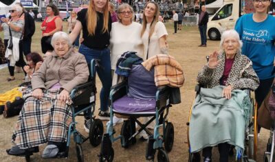 Residents and care team