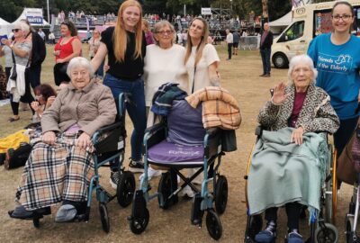Residents and care team