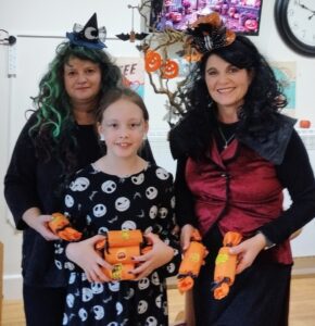 Malvern-Day-Cares-Mandie-Halford-with-Liliie-Griffiths-centre-and-Shirley-Bradley-